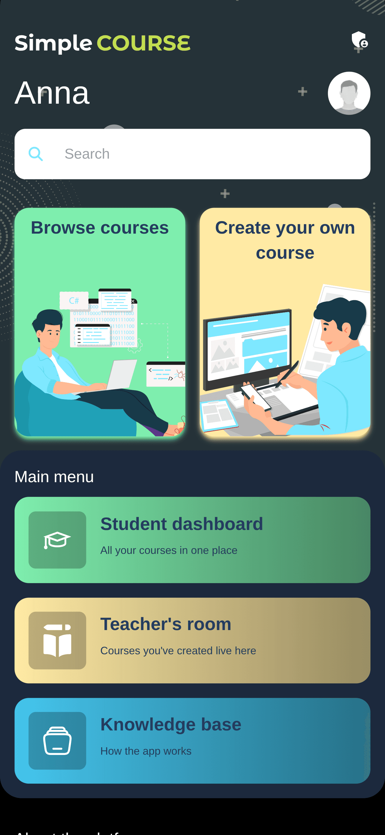 Course catalogue